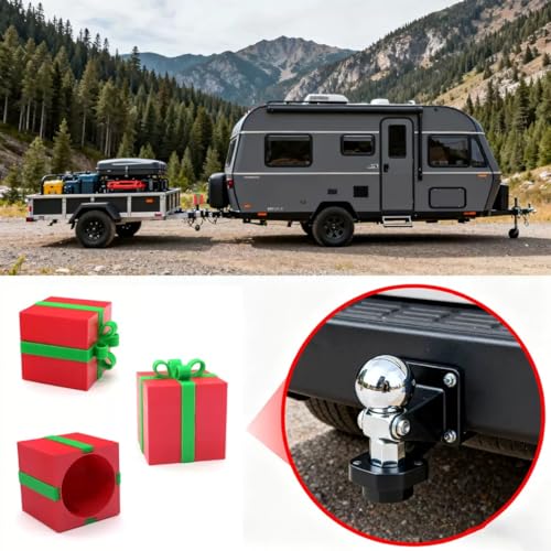 Cover Cap for The Trailer Coupling, Applicable Trailer Covers Diameter of 50mm, Christmas Car Trailer Coupling Cover, Truck, Recreational Vehicle Accessories Box