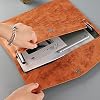 Enyuwlcm PU Leather A4 File Folder Document Holder Waterproof Portfolio Envelope Folder Case with Snap Closure Brown