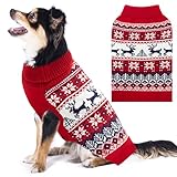 IPRAVOCI Suéter de Navidad para perro, trajes de disfraz de perro para clima frío