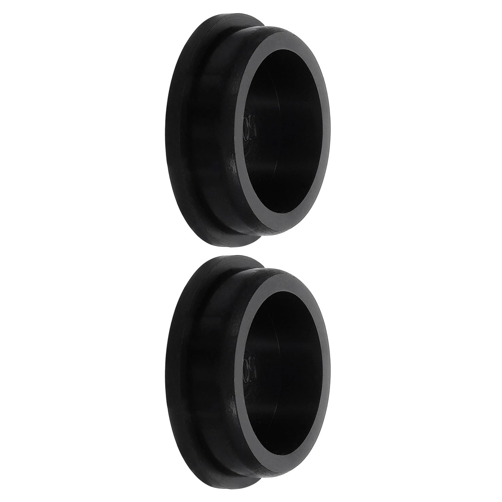 TA-VIGOR Silicone Hole Plug, Waterproof Rubber Stoppers Button Plugs, Round Bungs Hole Sealing Cover Tube Pipe End Caps for 50mm / 1.97" Holes Bottle Pipes, Black 2 pcs