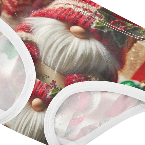 Cute Christmas Gnome Red Toddler Girl Underwear, Girls Briefs, 2T–8 Years 5