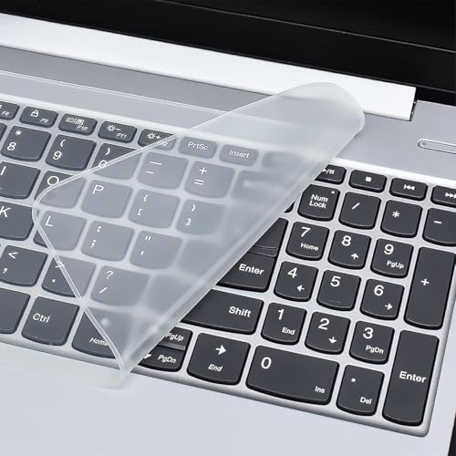 XENQITO 3 Pcs Film Protecteur de Clavier en Silicone Transparent Universel Compatible, Silicone...