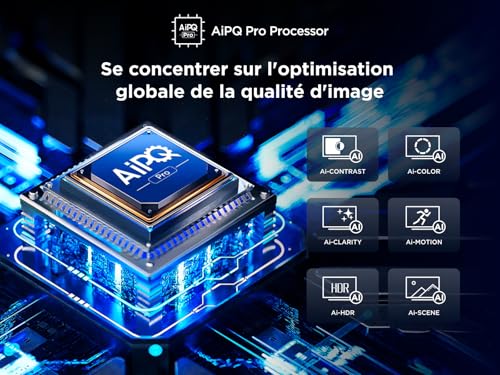 TCL Téléviseur 85Q7C 85 Pouces QD-Mini LED, 4K HDR Premium 3000, Smart TV optimisé par Google TV (Dolby Vision IQ et Atmos, Dalle CrystGlow HVA, Audio Bang & Olufsen, Motion Clarity Pro 144 Hz)