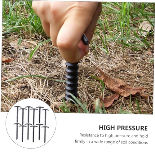 Estacas de nailon PRETYZOOM de alta resistencia y diseño helicoidal en pack de 20 unidades 4
