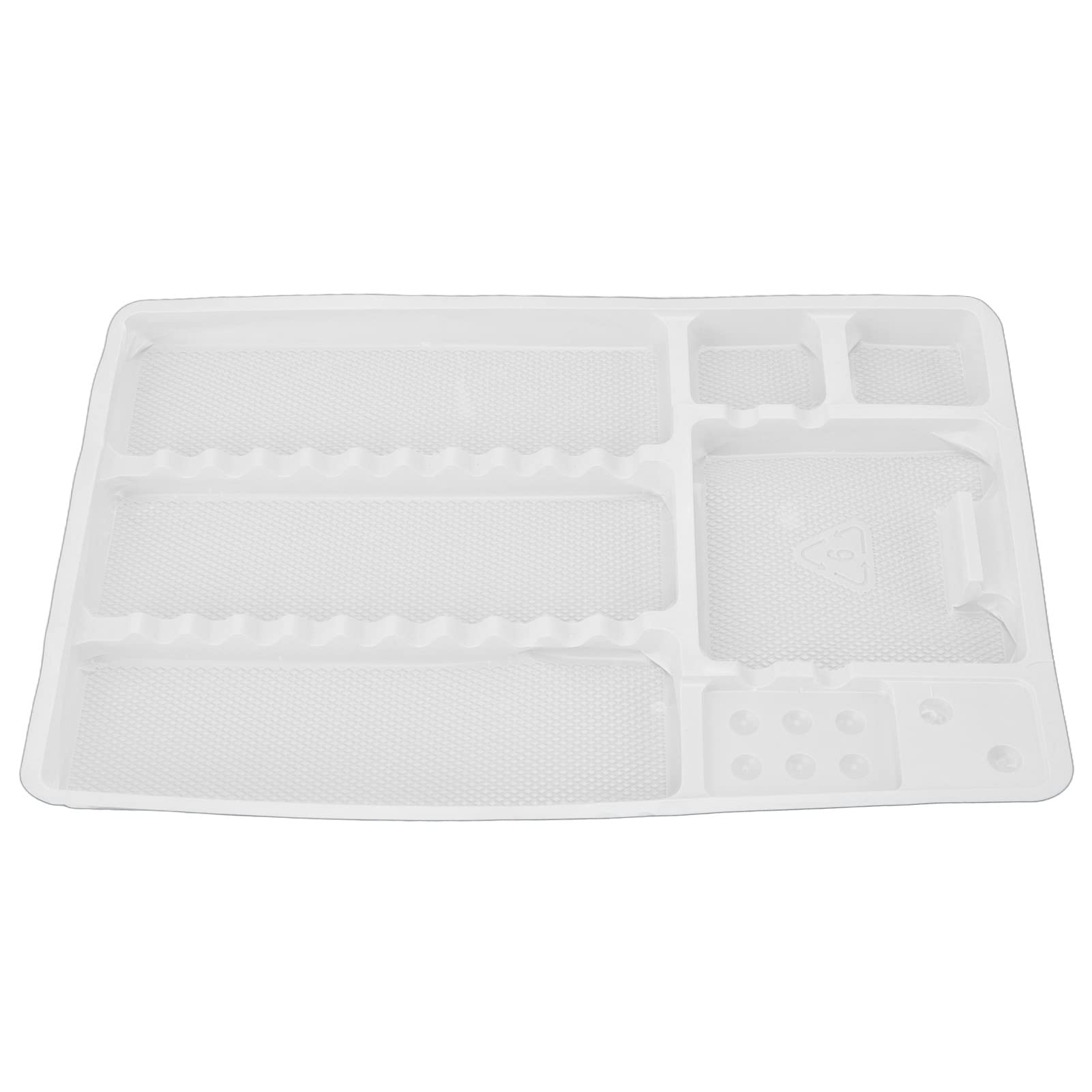BORDSTRACT Plateau D'instruments Dentaires Jetables, 20pcs Plateau Oral Package Mouth Mirror Tweezer Large Size Sonde Safe Holder, Plastic Dentist Tray Surgical Appliances