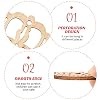 Amosfun Wooden Crown Cutouts 50 Pieces Hollow Crown Shape Wooden Pieces for DIY Crafts Party Supplies Wedding Birthday Christmas Decorations #4