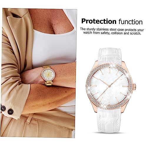 Anillo Protector de Gemas para Reloj y Funda Brillante de Imitación 4