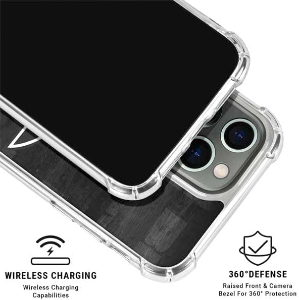 Skinit Clear Phone Case Compatible with iPhone 15 Pro Max - Officially Licensed NFL Chicago Bears Black & White Design