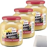 usy Bundle für Hofgut Apfelmus 3er Pack (3x370ml Glas) + usy Block