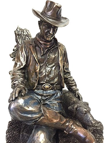 Estatua de Cowboy y Perro Durmiendo miniatura 4