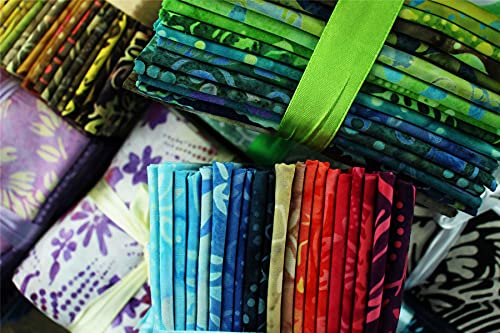 LoudElephant Cotton Batik Pre Cut Fabric Bundles - Fat Quarter - Rainbow Original - Image 4