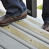 GripStrips Anti-Slip Treads - 8 Pack, Beige (32' x 2') - Outdoor Non-Slip Tread Strips - Waterproof Safety Traction Strips for Stairs, Ramps, Boats, Ladders, Wood, Composite, Concrete, Metal
