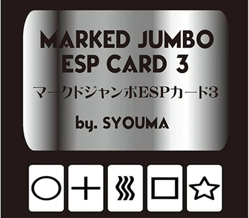 Tarjetas ESP Jumbo marcadas (negro) por Tejinaya Magic - Truco
