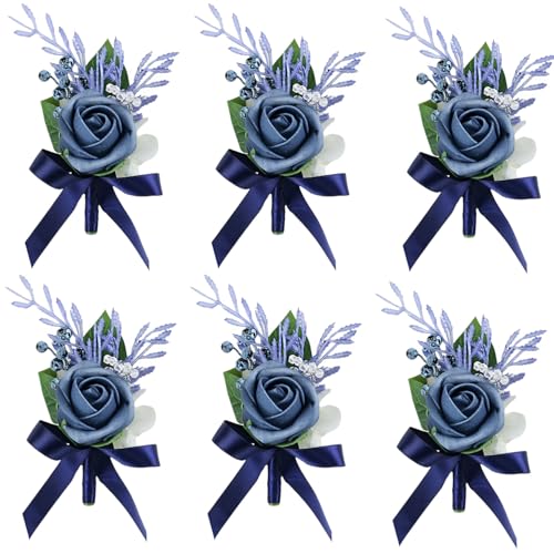 Meldel Blue Boutonniere