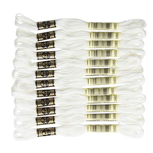 Image of DMC 6-Strand Embroidery Cotton Floss - Winter White - 12 /Pkg