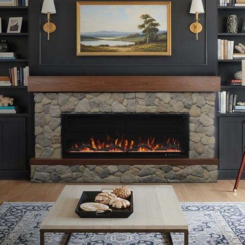 Country Living Brookstone 74 Smart Electric Fireplace