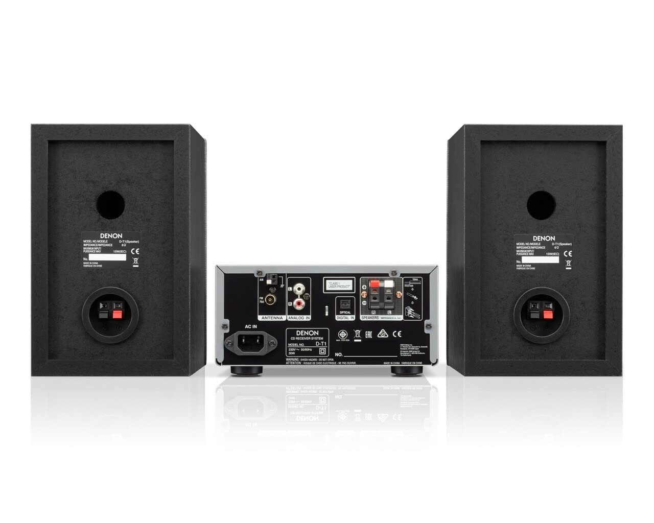 Denon D-T1 Compact Stereo System with Bluetooth, CD Player, FM