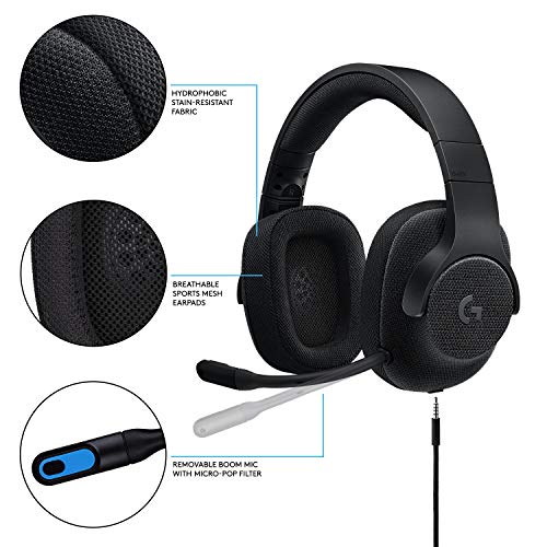 image for Logitech G433 7.1 Wired Gaming Headset with DTS Headphone: X 7.1 Surro