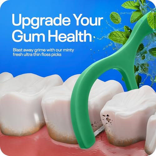 Temple Dental Kit, 6-teiliges Zahnbürstenkopf, kompatibel mit Braun Oral B elektrische Zahnbürste, inklusive Zungenschaber und Zahnseide, 100 Stück – Bild 7