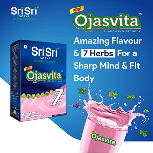 Image of Sri Sri TATTVA shuddhta ka naam Ojasvita Strawberry - Drink Mix For Sharp Mind & Healthy Body - 500G (Pack Of 2), Fresh, 1000 Gram