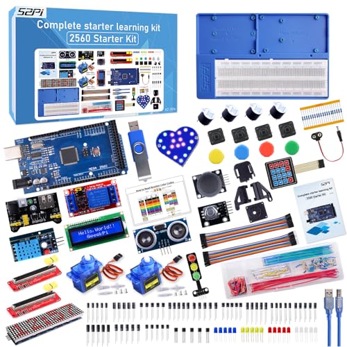 Tutorial: Arduino Mega 2560 mit enc28j60 Ethernetadapter nutzen GeeekPi Mega 2560 Ultimate Starter Kit, Kompatibel mit Arduino IDE Vollständigster Elektronik Projekt Baukasten mit Tutorial, MEGA 2560 Mikrocontroller Board und viel Elektronik Zubehöre