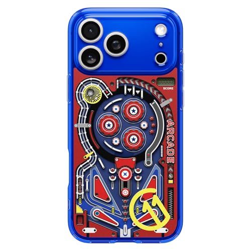 Image of Spigen Ultra Hybrid MagFit Back Cover Case for iPhone 17 Pro, c11 Collection, MagSafe Compatible, Camera Control Covered, 3D Effect with Hexa-Layer Print - PC+TPU | Arcade