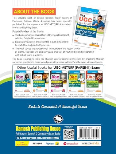 Image of NTA-UGC-NET /JRF: Electronic Science (Paper II) Previous Years' Papers