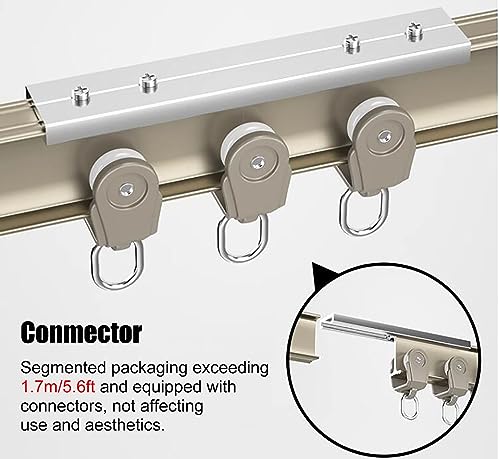 Rail flexible de 3m pliable et simple pour montage au plafond