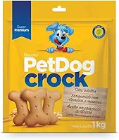 Pet Dog Biscoito Crock Tradicional Para Cães - 1Kg