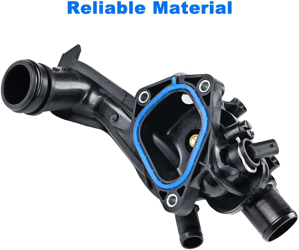 Engine Coolant Thermostat Housing Assembly Compatible with 2010-2015 Mini Cooper 2011-2016 Countryman 2013-2016 Paceman S JCW 1.6L L4 Replacement for 11538674895 11537647305 11538671513 TM46105
