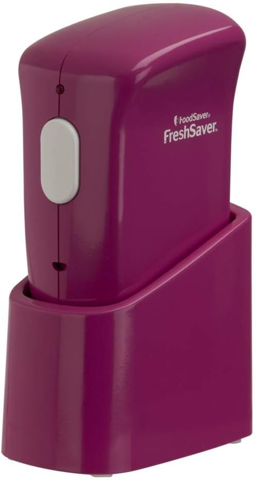 FoodSaver FSFRSH0063-035 FreshSaver Handheld Vacuum Sealer, Fuschia