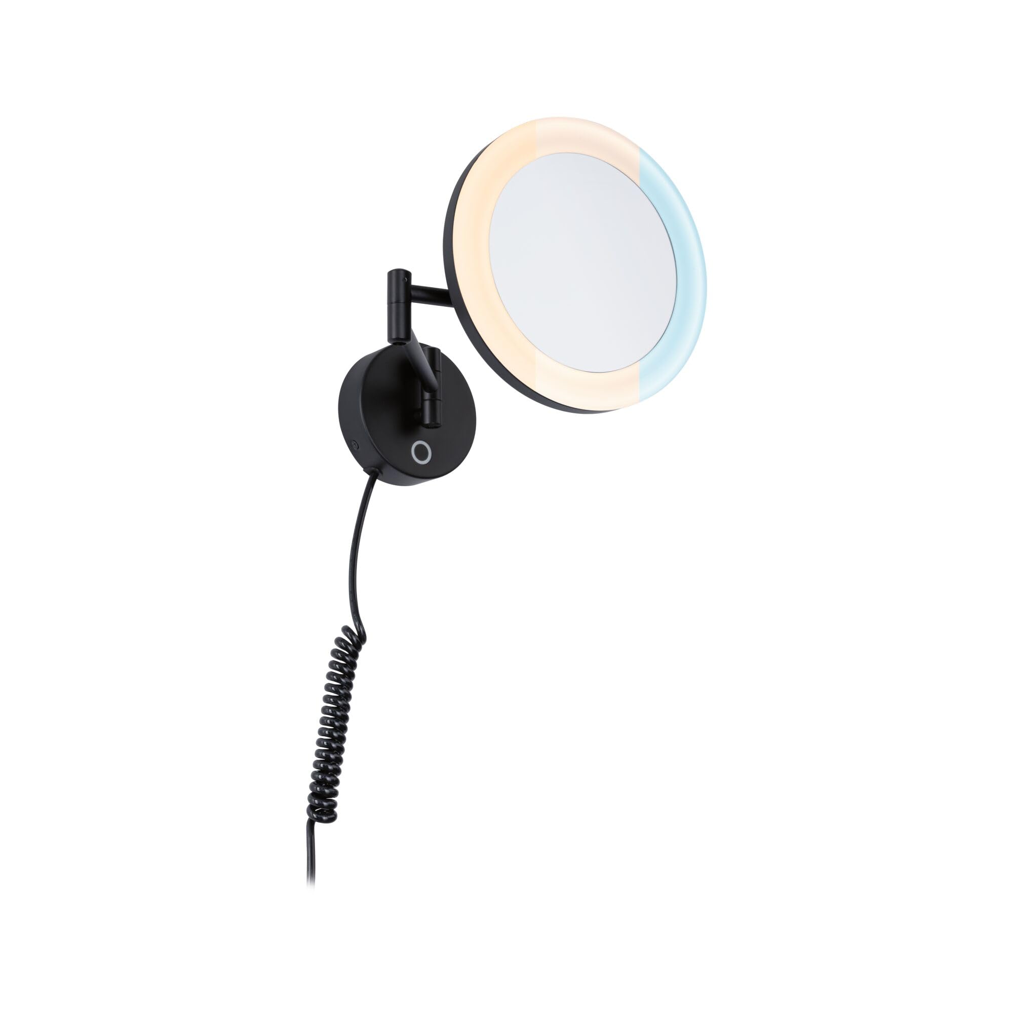 Miroir cosmétique LED noir mat Paulmann 71149 Masua IP44 design haut de gamme