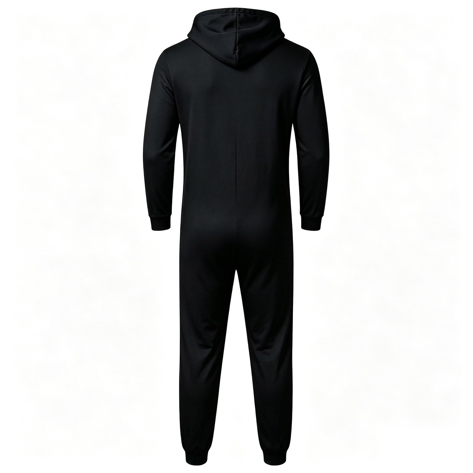 Halloween Skeleton Onesie Adult Halloween Costumes Skeleton Costumes for Men Hooded Jumpsuit Included Bold Digital Print Front Back & Hood for Fancy Dress — image 1