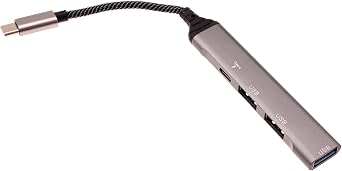 USB C Adapter 4-in-1 Hub PD Type-C Charger Port Compatible with Google Pixel 9 Pro XL, USB Splitter