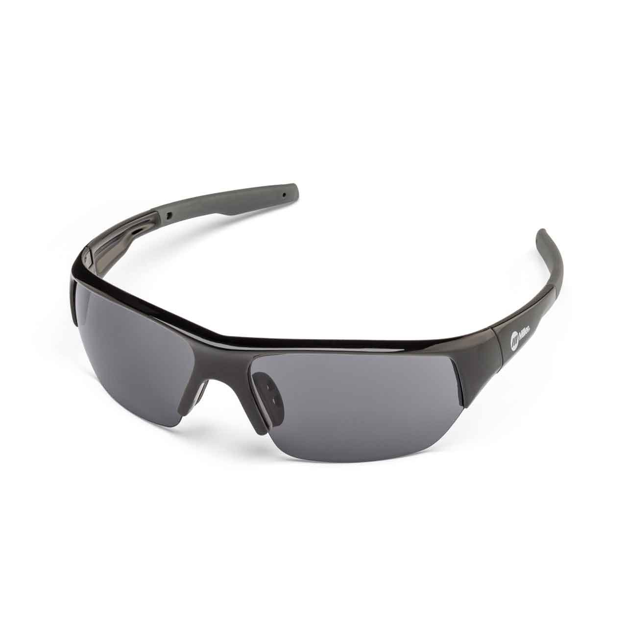 Miller 272195 Spatter Safety Glasses, Smoke Lens, Black Frame
