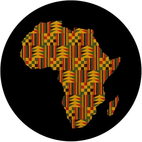 Miniatura 3 de Kente African Pride Traditional Ethnic Pattern Africa Map PopSockets Standard PopGrip