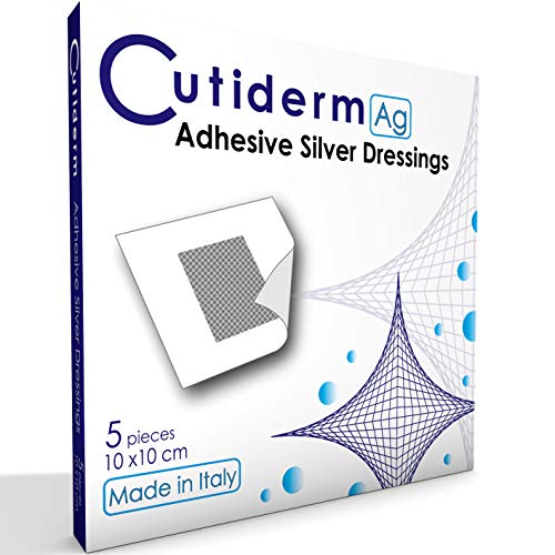 Cutiderm AG Adhesive Silver Wound Dressings 10cm x 10cm Pack of 5