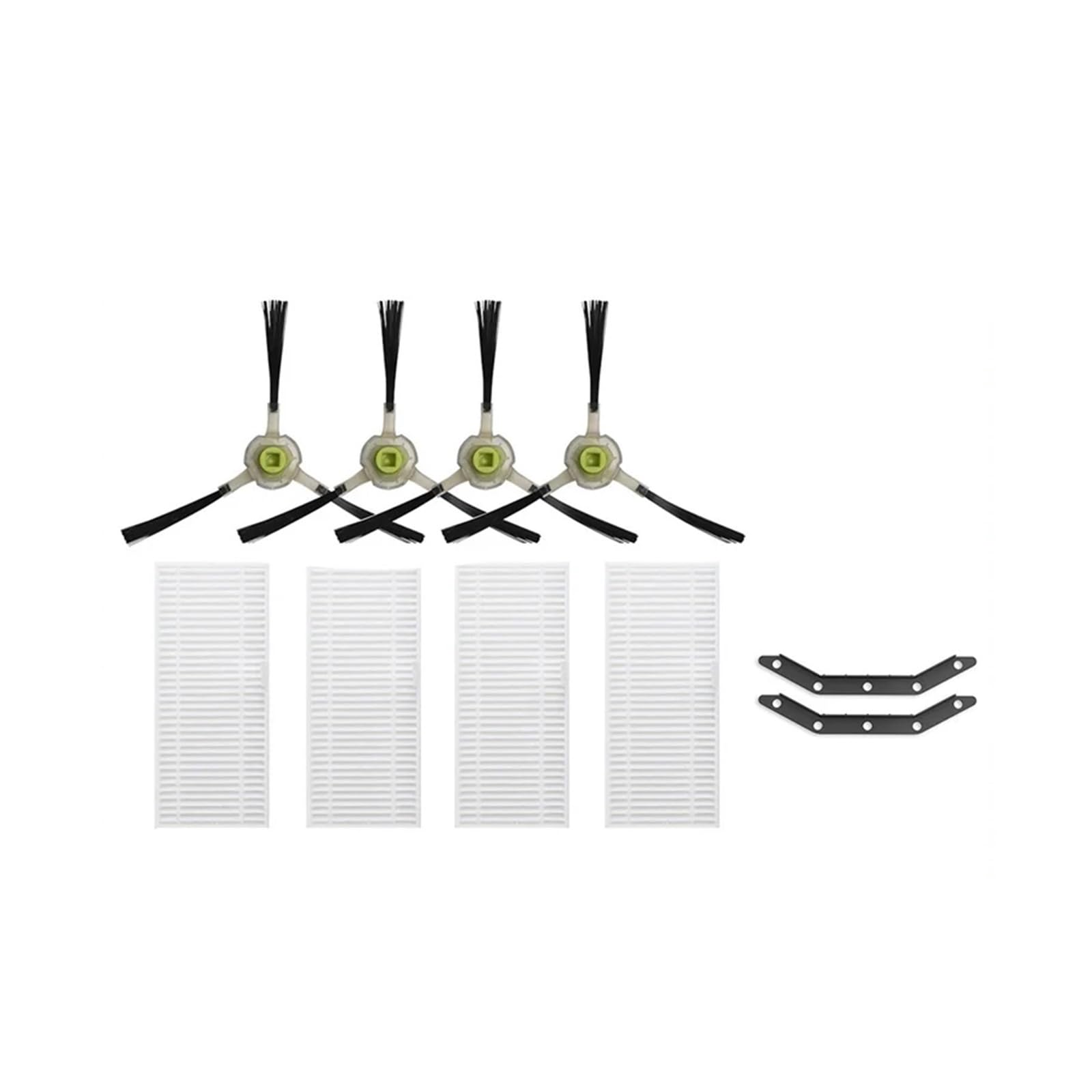 4 Side Brush 4 HEPA Filters 2 Rubber Bar Compatible With M21 M210B M213 M210Pro F1 N1 OKP K2 Series Robot Vacuum Accessory Part