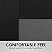 BDK PolyPro Car Seat Covers Full Set in Charcoal on Black with Steering Wheel Cover & Seat Belt Pads – Front and Rear Split Bench Car Seat Cover, Easy to Install, Interior Covers for Auto Truck SUV