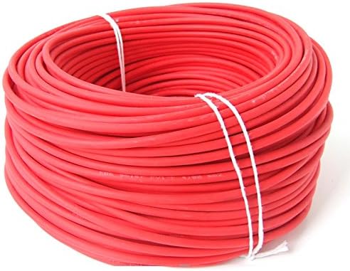 KBE solar cable 4 mm². 10 metres long. Colour: red. Made in Germany.