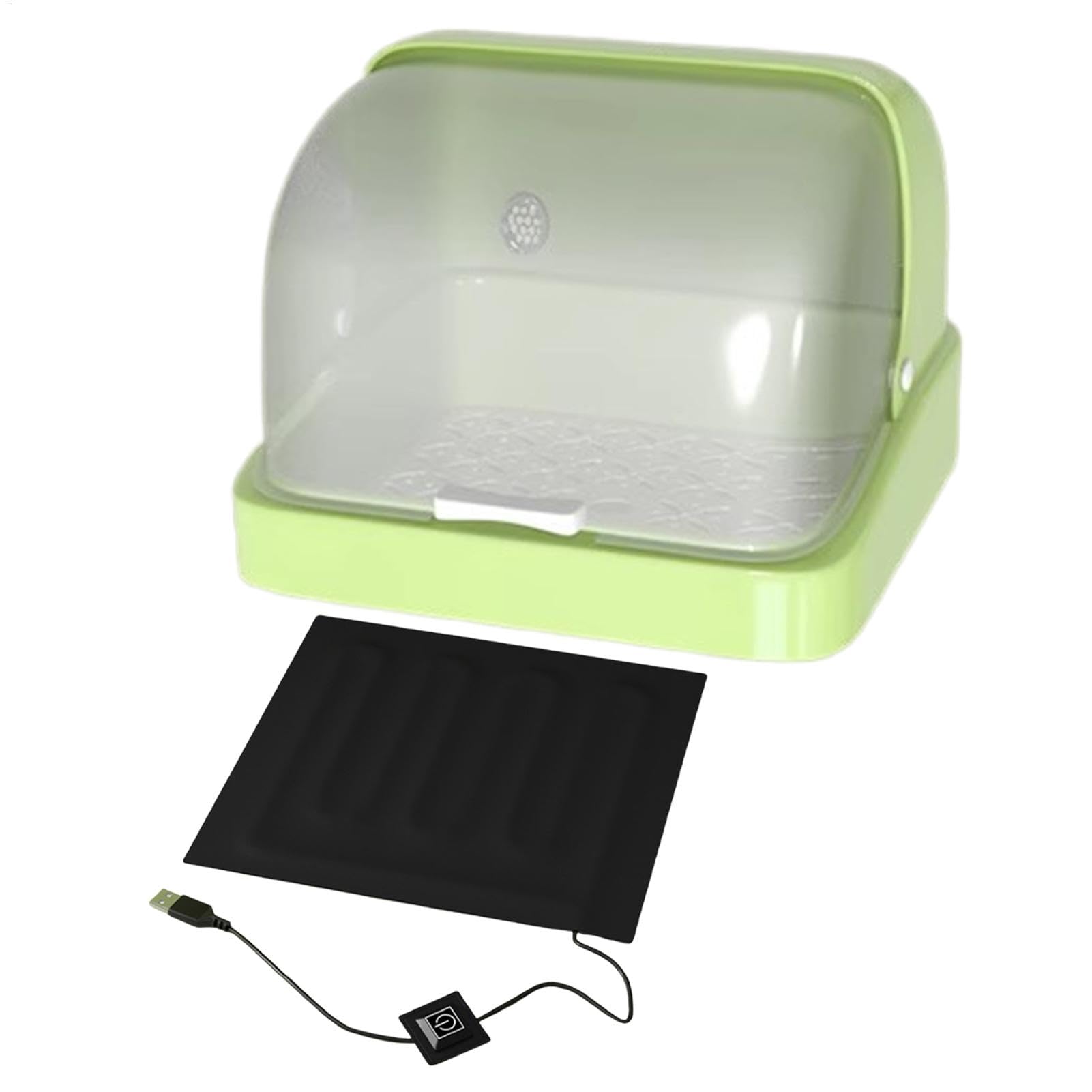 Criadora Pollitos Almohadilla Térmica Visual y Transpirable con 3 | Criadora avícola Temperatura Ajustable, Limpieza Fácil Para Pollitos, Patitos, Pavitos Y Codornices