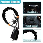 Car Steering Wheel Lock, Auto Anti-Theft Device with 3 Keys (Black) - Image 3