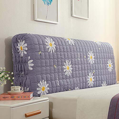 Kopfbedeckung Aus Baumwollgewebe, All-inclusive Einfacher Und Moderner Staubschutz Am Bett, Softpack-Rückenpolster Aus Kopfteil Aus Europäischem Leder,Purple-200x65cm Cover
