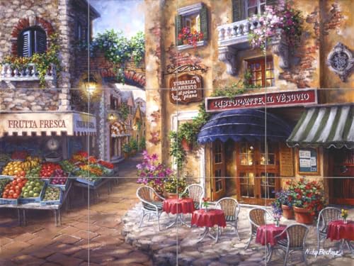 Ceramic Tile Mural - BUON Appetito 2 - by Nicky Boehme