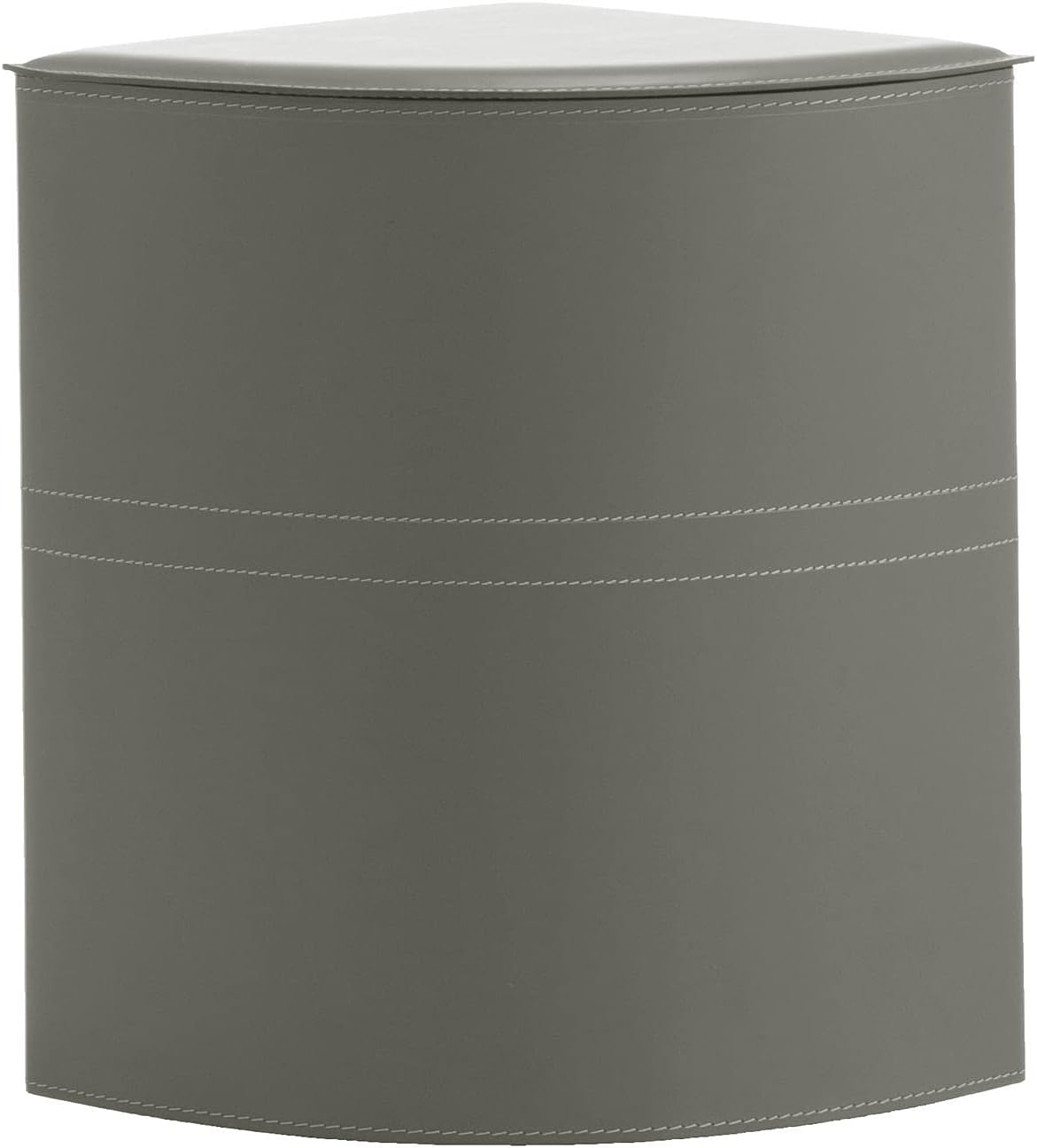 Gavemo SIMON, Laundry Basket in leather, Storage Basket with Lid and Handles, Suitable for Bedrooms, Laundry Room, Bathroom, Taupe