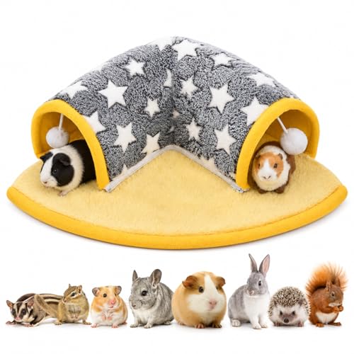 Avont Guinea Pig Tunnel Bed Washable Hideout for Small Pets