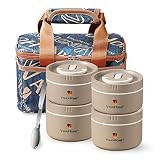 YBOBK HOME Keep Warm Thermal Lunch Container For Food, Potrable Bento Lunch Box For Adult Work & Pic