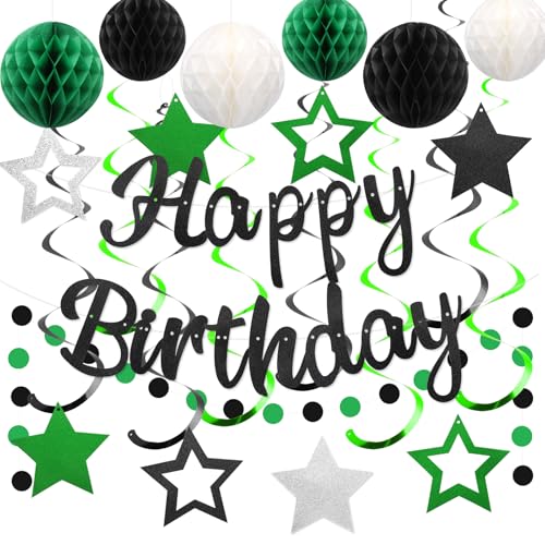 YEOCU Birthday Decorations, No DIY Pre-Strung Happy Birthday Banner