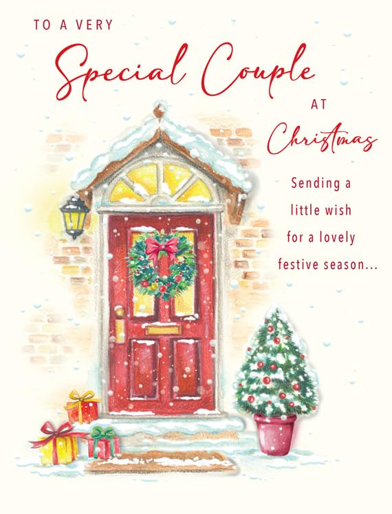 Christmas Card To a Special Couple - 8 x 6 inches - Piccadilly Greetings