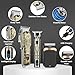 LQT Professional Hair Clipper Set for Men Electric Shaver Razor Cordless Hair Cutting Barber Clippers Beard Trimmer Men’s Grooming Kit Gifts for him (Bronze)